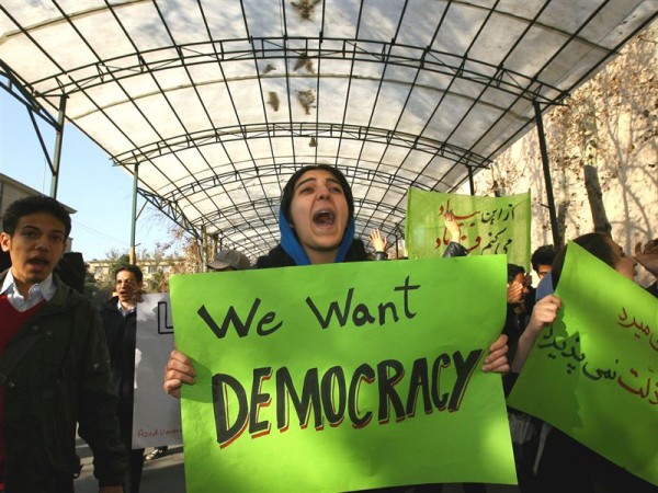 Support for increasing levels of democracy within Iran is divided, with the youth an less religious generally more supportive of democratic reforms.